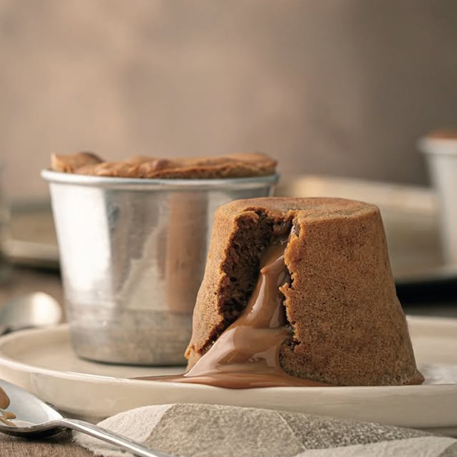 Volcán de dulce de leche Volcán de dulce de leche