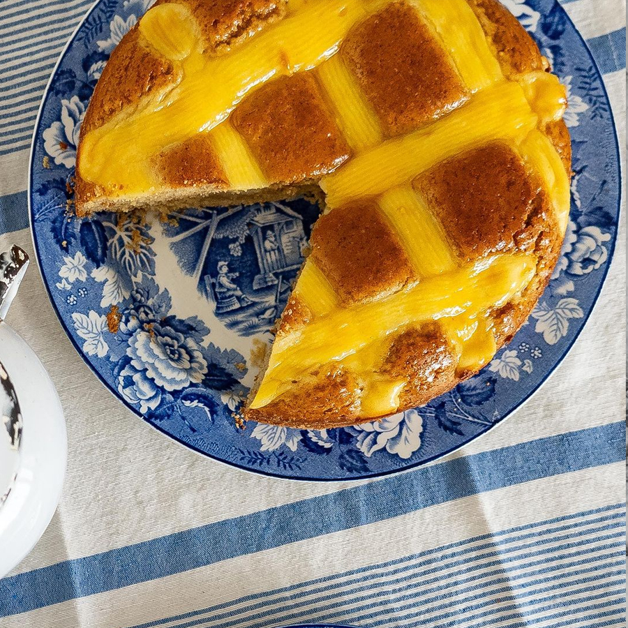 Torta matera con crema pastelera