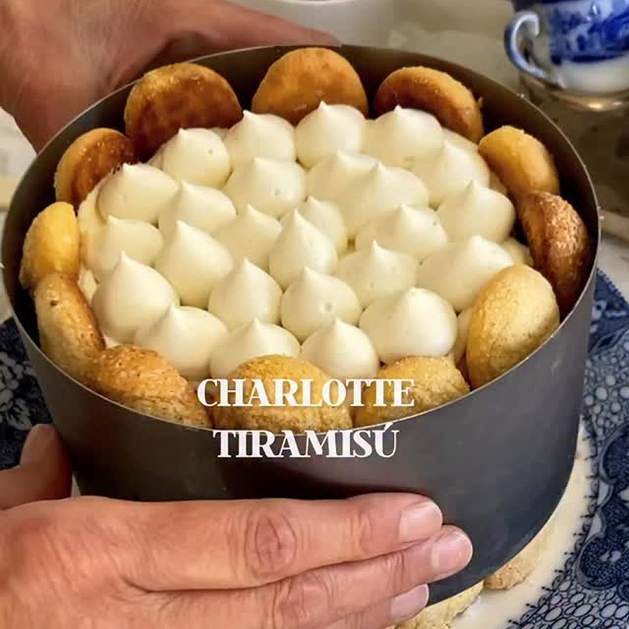 Charlotte tiramisú Charlotte tiramisú